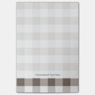 Brown-Tischdecke-Muster Post-it Klebezettel