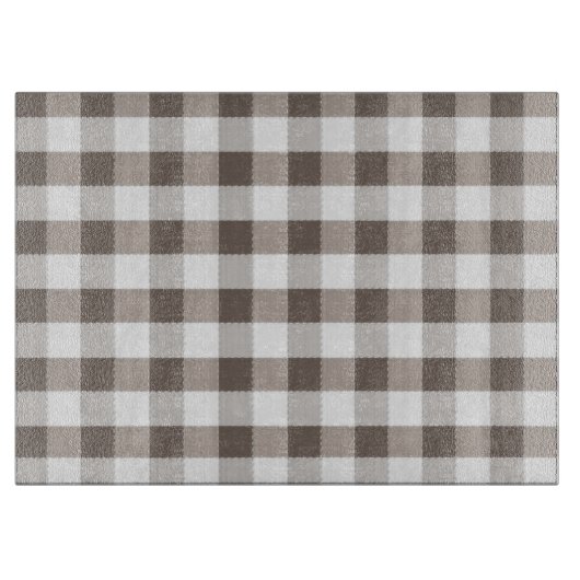 Brown-Tischdecke-Muster Schneidebrett (Vorderseite)