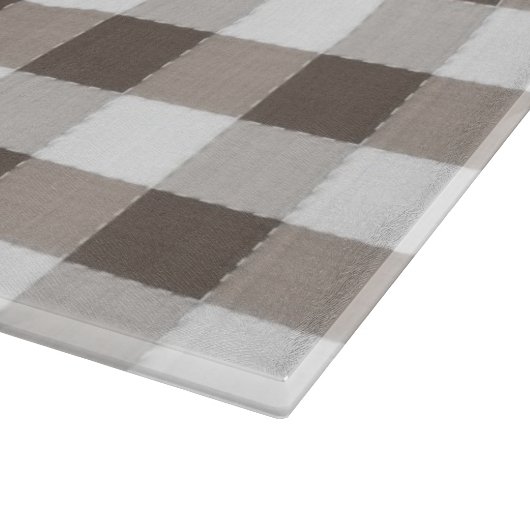 Brown-Tischdecke-Muster Schneidebrett (Ecke)