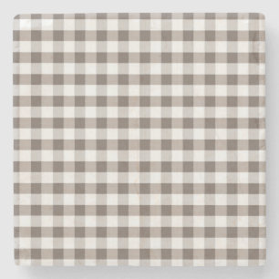 Brown-Tischdecke-Muster Steinuntersetzer