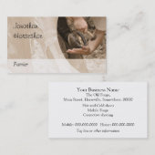 Brown tönte Foto einer Hufschmiedfunktion ab Visitenkarte (Vorne/Hinten)