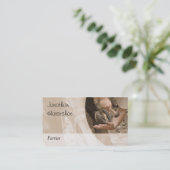 Brown tönte Foto einer Hufschmiedfunktion ab Visitenkarte (Stehend Vorderseite)