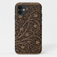 Brown Toolkit Leather Art Nouveau Floral