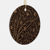 Brown Toolkit Leather Art Nouveau Floral Keramikornament (Rechts)