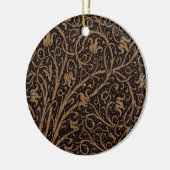 Brown Toolkit Leather Art Nouveau Floral Keramikornament (Links)