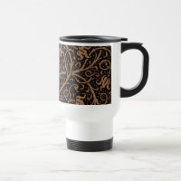 Brown Toolkit Leather Art Nouveau Floral