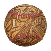 Brown Toolted Imitats Leather Baseball (Rückseite)