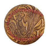 Brown Toolted Imitats Leather Baseball (Vorderseite Links)