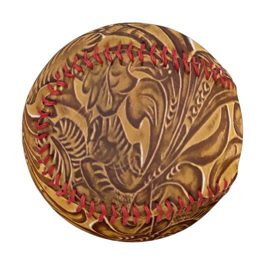Brown Toolted Imitats Leather Baseball (Vorderseite Links)