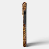 Brown Toolted Imitats Leather Case-Mate iPhone Hülle (Rückseite / Links)