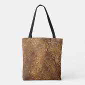 Brown Toolted Imitats Leather Tasche (Rückseite)