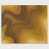 Brown Topographic Map Wrapping Geschenkpapier (Flach)