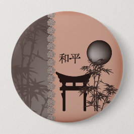 Brown Torii Bambuspfiro Button