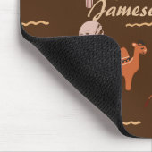 Brown Toy Cactus Camel Llama Animal Wildlife Name Mousepad (Ecke)