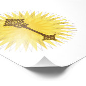 Brown Traditional Ethiopian Cross Design Fotodruck (Ecke)