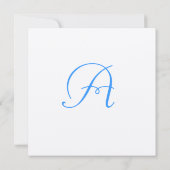 Brown Tree Aqua Blue Schriftart Wedding Save the D Einladung (Rückseite)