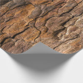 Brown tree bark in closeup photography geschenkpapier (Ecke)