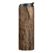 Brown tree bark in closeup photography thermosbecher (Nach links gedreht)