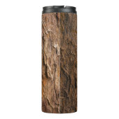 Brown tree bark in closeup photography thermosbecher (Rückseite)