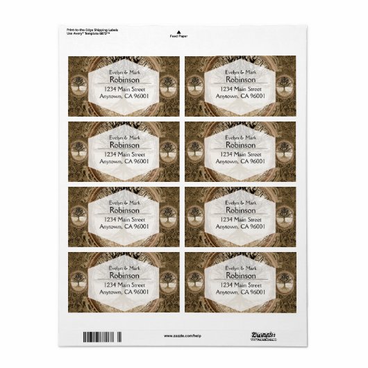 Brown Tree of Life Pattern (Vorne)