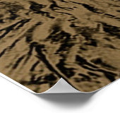 Brown Tree of Life Pattern Poster (Ecke)