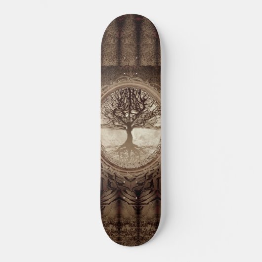 Brown Tree of Life Skateboard (Vorderseite)