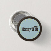 Brown u. blaue Schnurrbart-Mama, zum Knopf zu sein Button (Vorne & Hinten)