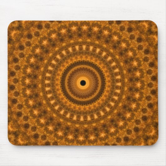 Brown u. Goldspirles Fraktal Design Mousepad (Vorne)