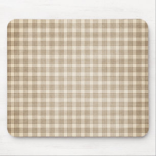 Brown und beige kariertes mousepad
