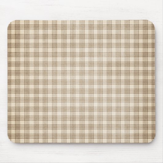 Brown und beige kariertes mousepad (Vorne)