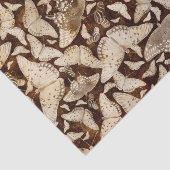 Brown und beige Schmetterlinge Seidenpapier (Ausschnitt)