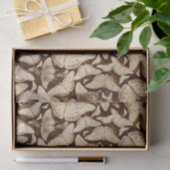 Brown und beige Schmetterlinge Seidenpapier (Geschenk)