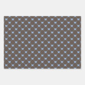 BROWN- UND BLUE-PATTERN GESCHENKPAPIER SET (Vorderseite 3)