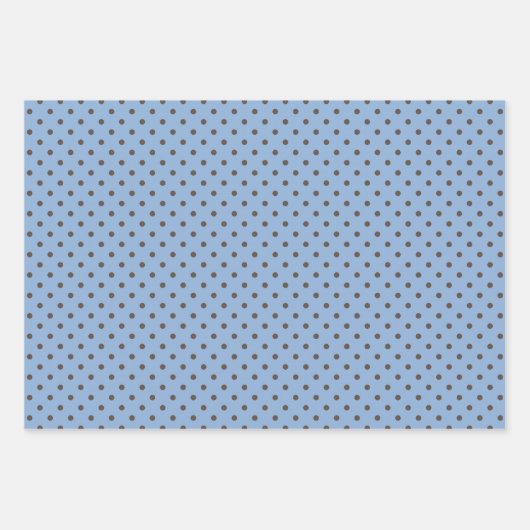 BROWN- UND BLUE-PATTERN GESCHENKPAPIER SET (Vorderseite)