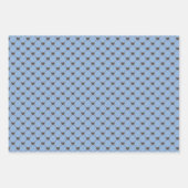BROWN- UND BLUE-PATTERN GESCHENKPAPIER SET (Vorderseite 2)