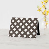 Brown und Cream Gingham Karte (Gelbe Blume)