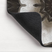 Brown und Cream Textured Mandala Mousepad (Ecke)