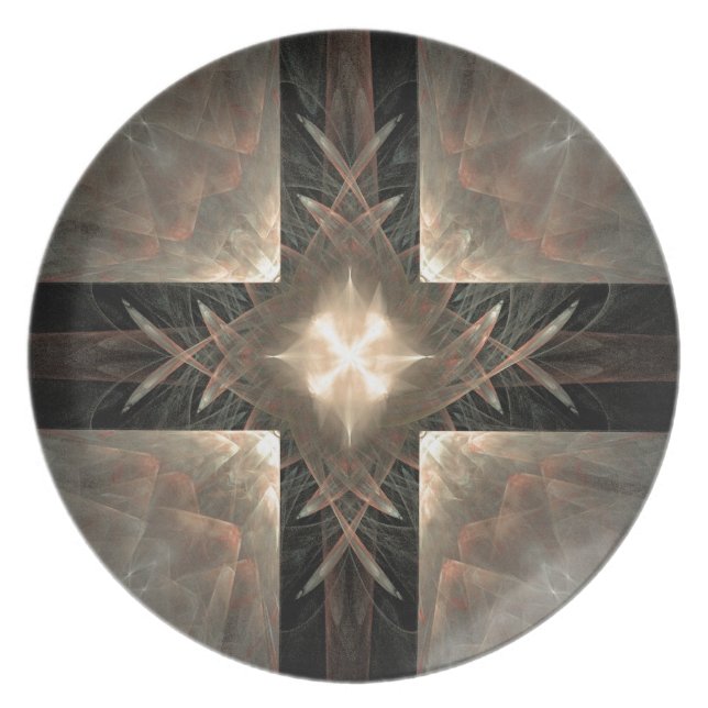 Brown und Creme Teller (Vorderseite)