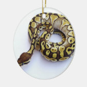 Brown- und Goldball-Pythonschlange 2 Keramik Ornament (Links)