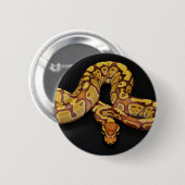 Brown- und Goldball-Pythonschlange Button (Vorne & Hinten)