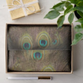 Brown- und Goldpfau-Feder Seidenpapier (Geschenk)