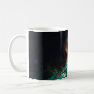BROWN UND GREEN JELLYFISH KAFFEETASSE