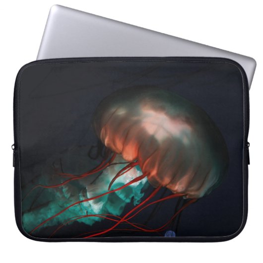 BROWN UND GREEN JELLYFISH LAPTOPSCHUTZHÜLLE (Vorderseite)
