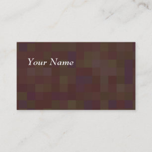 Brown und Grün-abstraktes Muster Visitenkarte