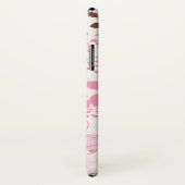 Brown und rosa Frühlings-Garten Case-Mate iPhone Hülle (Hinten/Rechts)