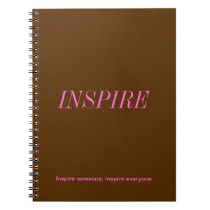 Brown und rosa Notizbuch Notizblock