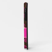 Brown und Rosa Wirbler Girly iPhone 5 Fall Case-Mate iPhone Hülle (Hinten/Links)