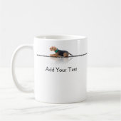Brown und schwarze Waliser-Terrier-Tasse Kaffeetasse (Links)