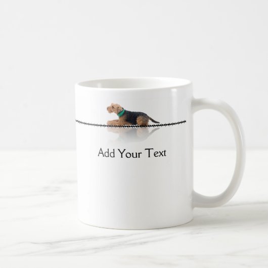 Brown und schwarze Waliser-Terrier-Tasse Kaffeetasse (Rechts)