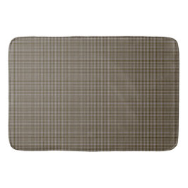 Brown- und Taupe-Gingham-Karo-Druck-Bad-Matte Badematte